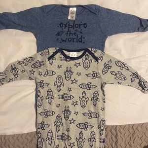 Two long sleeve nightgowns.